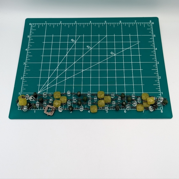 35" Long Necklace Silpada Sterling Silver Olive Green Nephrite Crystal Retired - Picture 8 of 9